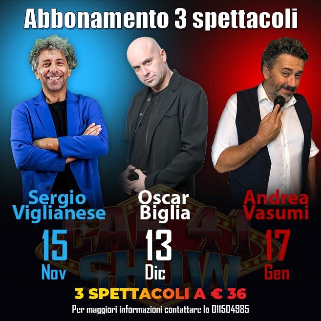 Abbonamento 3 spettacoli Cab41