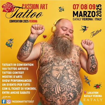 Passion Art Tattoo Convention Verona SABATO e DOMENICA