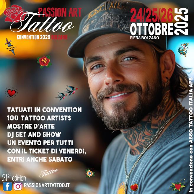 Passion Art Tattoo Convention Bolzano SABATO e DOMENICA